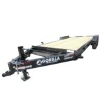 7×22 Equipment Trailer Dovetail King Kong Ramps 14K GVWR