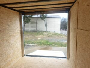 7×12 Enclosed Trailer White V-Nose Blackout Package 3,500lb Axle Storage - Image 16