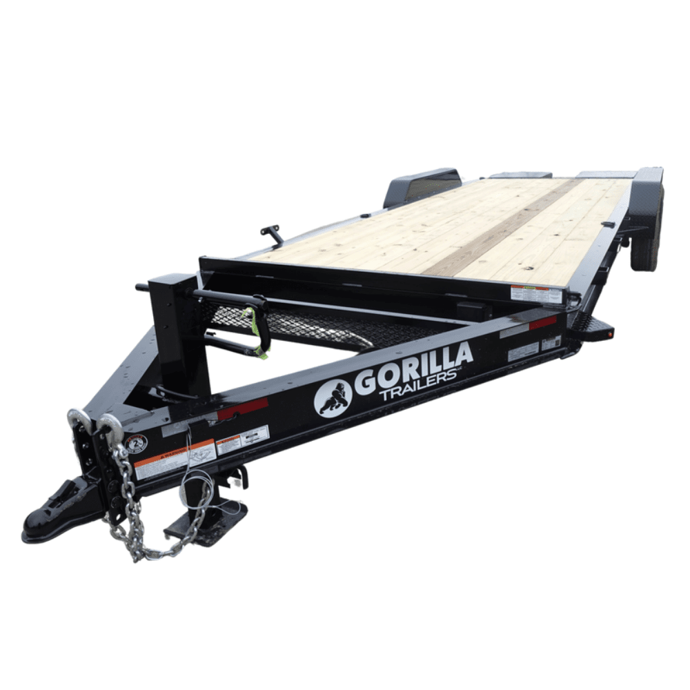 7×20 Equipment Trailer Dovetail (2) 7,000LB Axles with King Kong Ramps 7×20 Equipment Trailer Dovetail (2) 7,000LB Axles with King Kong Ramps - Image 1