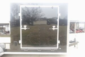 7×20 Black V-nose Hybrid Enclosed Trailer (2) 7K Axles - Image 7