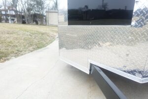 7×20 Black V-nose Hybrid Enclosed Trailer (2) 7K Axles - Image 9