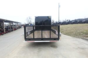 7×20 Black V-nose Hybrid Enclosed Trailer (2) 7K Axles - Image 15