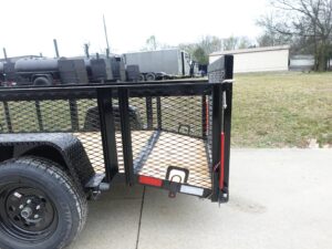 5×10 Dovetail Utility Trailer 2ft Mesh sides 3500lb Axle - Image 5