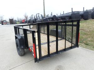 5×10 Dovetail Utility Trailer 2ft Mesh sides 3500lb Axle - Image 6