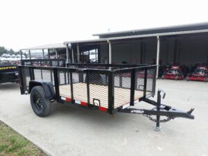 5×10 Dovetail Utility Trailer 2ft Mesh sides 3500lb Axle - Image 10