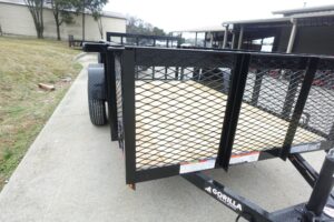 5×10 Dovetail Utility Trailer 2ft Mesh sides 3500lb Axle - Image 12