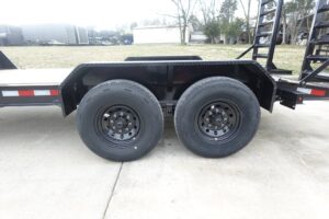 7×16 Gooseneck Equipment Trailer (2) 7K Axles with Stand-Up Ramps 14k GVWR - Image 4