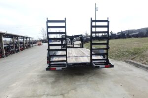 7×16 Gooseneck Equipment Trailer (2) 7K Axles with Stand-Up Ramps 14k GVWR - Image 8