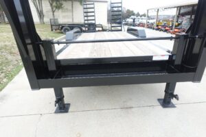 7×16 Gooseneck Equipment Trailer (2) 7K Axles with Stand-Up Ramps 14k GVWR - Image 12