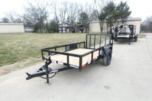 5×10 Utility Trailer Powder Coated Dovetail with gate 3500lb Axle - Image 4