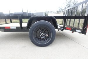 5×10 Utility Trailer Powder Coated Dovetail with gate 3500lb Axle - Image 5