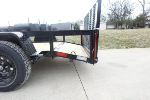 5×10 Utility Trailer Powder Coated Dovetail with gate 3500lb Axle - Image 6