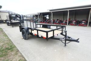 5×10 Utility Trailer Powder Coated Dovetail with gate 3500lb Axle - Image 12