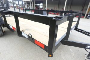 5×10 Utility Trailer Powder Coated Dovetail with gate 3500lb Axle - Image 14