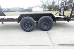 7′ x 18′ Gooseneck Equipment Trailer (2) 7K Axles Standup Ramps 14k GVWR - Image 3