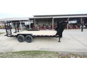 7′ x 18′ Gooseneck Equipment Trailer (2) 7K Axles Standup Ramps 14k GVWR - Image 9