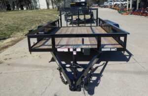 6’4″ x 12 Double Axle Utility Trailer Powder Coated Dovetail (2) 3500lb Axles - Image 3