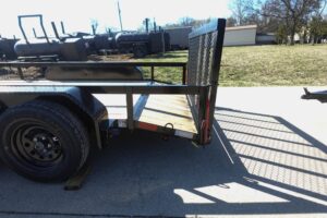 6’4″ x 12 Double Axle Utility Trailer Powder Coated Dovetail (2) 3500lb Axles - Image 9