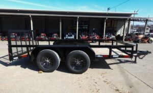 6’4″ x 12 Double Axle Utility Trailer Powder Coated Dovetail (2) 3500lb Axles - Image 12
