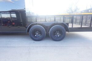 7×18 Black with Blackout Hybrid Enclosed Trailer (2) 7K Axles Storage 50 Amp Elec - Image 5