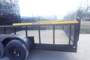 7×18 Black with Blackout Hybrid Enclosed Trailer (2) 7K Axles Storage 50 Amp Elec - Image 9