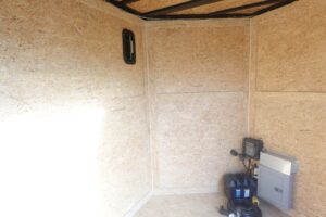 7×18 Black with Blackout Hybrid Enclosed Trailer (2) 7K Axles Storage 50 Amp Elec - Image 23