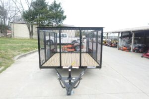 6.4×10 Utility Trailer with 4ft Mesh Sides 3500lb Axle Dovetail - Image 2