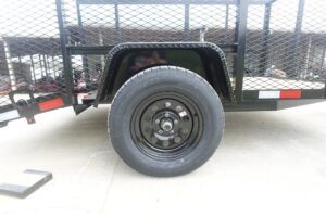 6.4×10 Utility Trailer with 4ft Mesh Sides 3500lb Axle Dovetail - Image 7