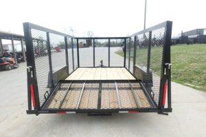 6.4×10 Utility Trailer with 4ft Mesh Sides 3500lb Axle Dovetail - Image 6