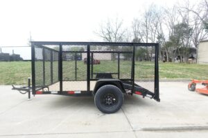 6.4×10 Utility Trailer with 4ft Mesh Sides 3500lb Axle Dovetail - Image 4