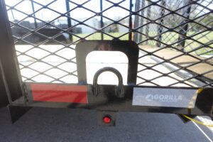 7′ x 18′ Tandem Straight Deck Utility Trailer 6ft Mesh Sides 7K GVWR - Image 7
