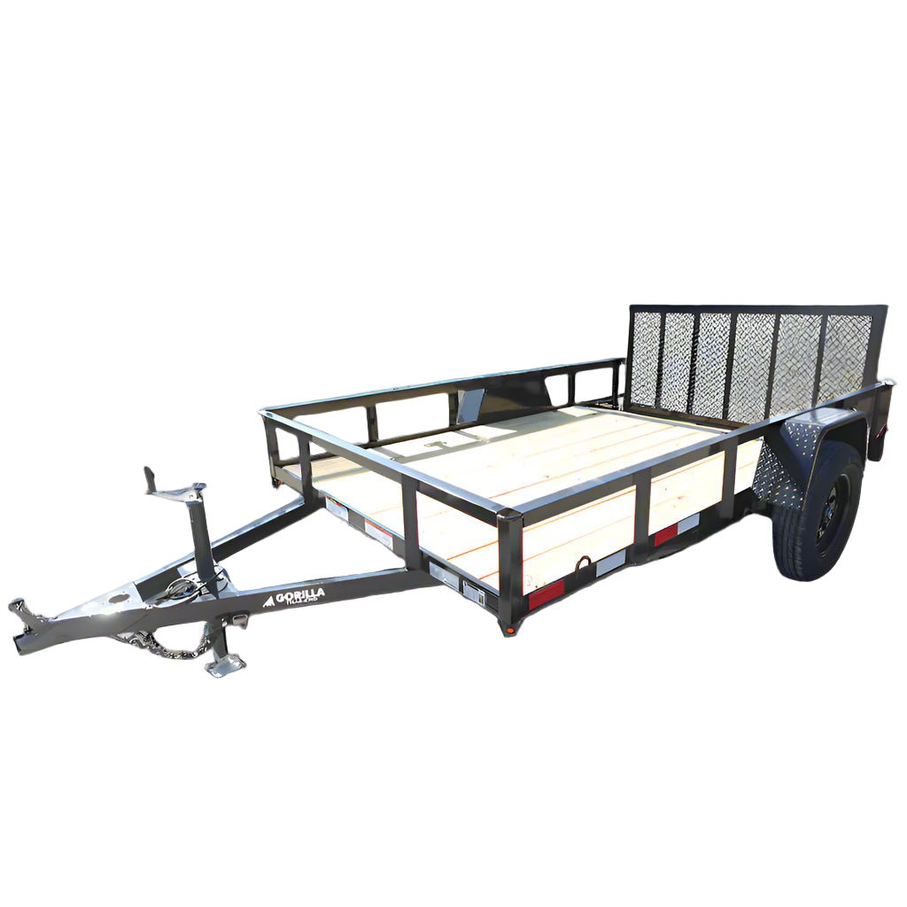6′ 4″ x 10 Utility Trailer Dovetail Powder Coated With Gate 3,500lb Axle 6′ 4″ x 10 Utility Trailer Dovetail Powder Coated With Gate 3,500lb Axle - Image 1