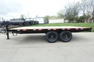8.5×16 I-Beam Deckover Equipment Trailer (2) 7k axles 14k GVWR
