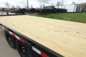 8.5×16 I-Beam Deckover Equipment Trailer (2) 7k axles 14k GVWR - Image 6