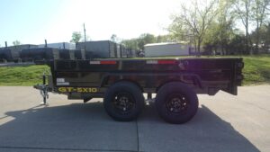 5×10 Hydraulic Dump Trailer Powder Coated with 16″ Sides 7K GVWR - Image 7