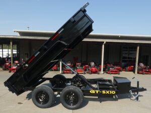 5×10 Hydraulic Dump Trailer Powder Coated with 16″ Sides 7K GVWR
