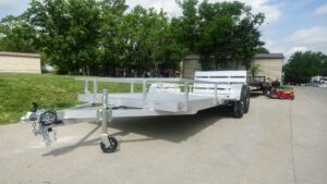 6.4′ x 16′ All Aluminum Utility Trailer Dual Axle Straight Deck 7K GVWR - Image 3