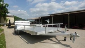 6.4′ x 16′ All Aluminum Utility Trailer Dual Axle Straight Deck 7K GVWR - Image 4