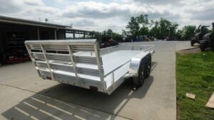 6.4′ x 16′ All Aluminum Utility Trailer Dual Axle Straight Deck 7K GVWR - Image 7