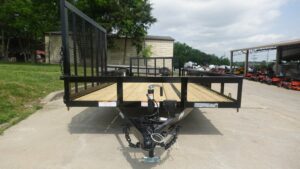 7×16 Dovetail Utility Trailer with Side Gate (2) 3500lb Axle 7k GVWR - Image 2