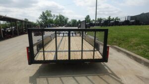 7×16 Dovetail Utility Trailer with Side Gate (2) 3500lb Axle 7k GVWR - Image 5