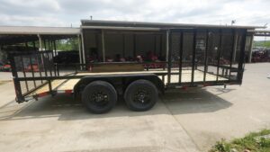 7×16 Dovetail Utility Trailer with Side Gate (2) 3500lb Axle 7k GVWR - Image 7
