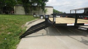 7×16 Dovetail Utility Trailer with Side Gate (2) 3500lb Axle 7k GVWR - Image 9