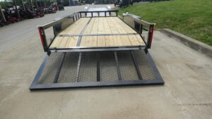 7×16 Dovetail Utility Trailer with Side Gate (2) 3500lb Axle 7k GVWR - Image 12