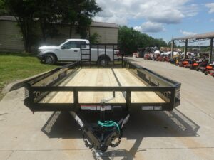 7×20 Heavy Duty Dovetail Utility Trailer Side Baskets (2) 5,200lb Axles Brakes - Image 2