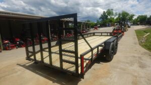 7×20 Heavy Duty Dovetail Utility Trailer Side Baskets (2) 5,200lb Axles Brakes - Image 6