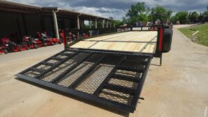 7×20 Heavy Duty Dovetail Utility Trailer Side Baskets (2) 5,200lb Axles Brakes - Image 14