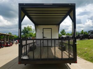 8.5′ x 24′ White Hybrid Trailer w/ Roof – Covered Rear Deck & Generator Box - Image 7