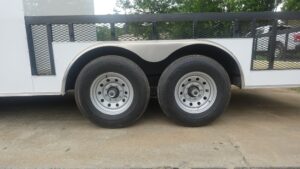 8.5×20 White Enclosed Hybrid Utility Trailer (2) 7,000lb Axles - Image 5