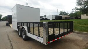 8.5×20 White Enclosed Hybrid Utility Trailer (2) 7,000lb Axles - Image 7